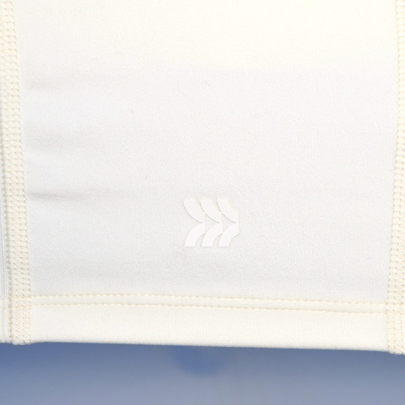 NWT All In Motion Light Support Ribbed Flex Cropped Sports Bra Cream Size XXL - Picture 5 of 8